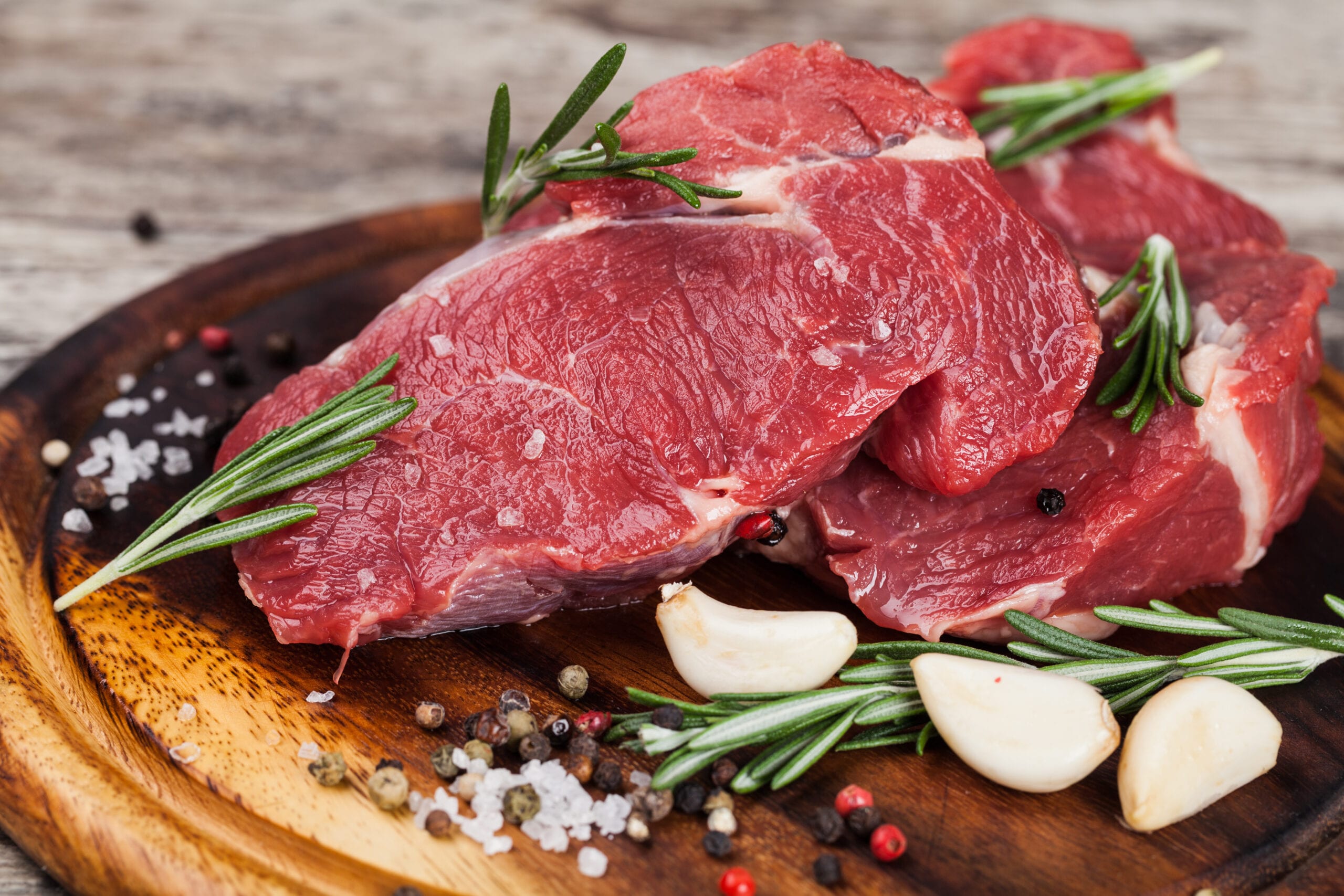 Raw beef meat meat dish